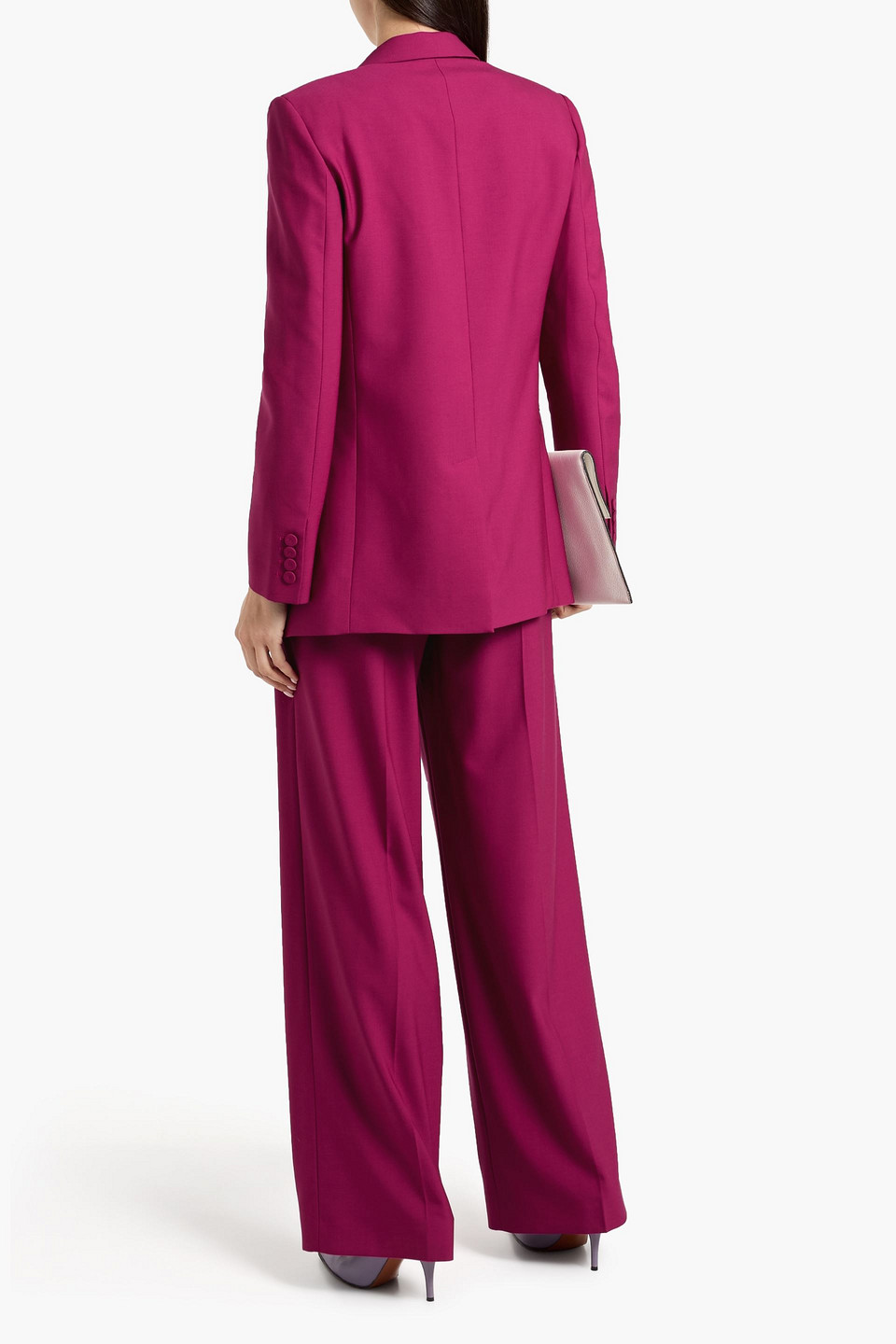  Another Tomorrow - Blazer Aus Wolle - Lila - It 44 