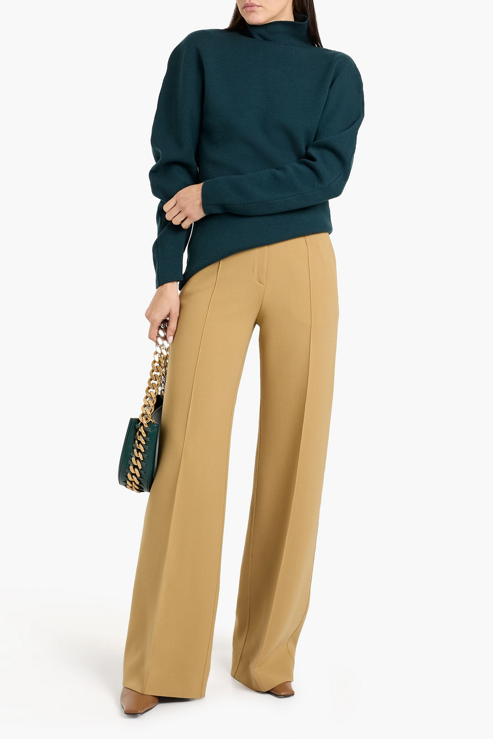  Another Tomorrow - Rollkragenpullover Aus Wolle - Blau - Xs 