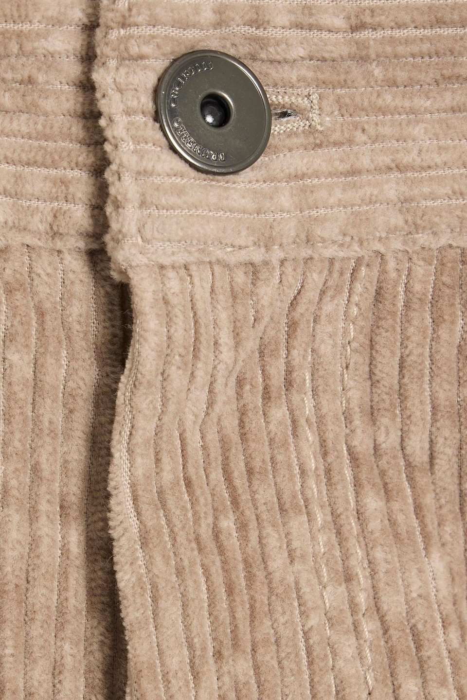 Brunello Cucinelli Cotton-blend Corduroy Straight-leg Pants In Brown