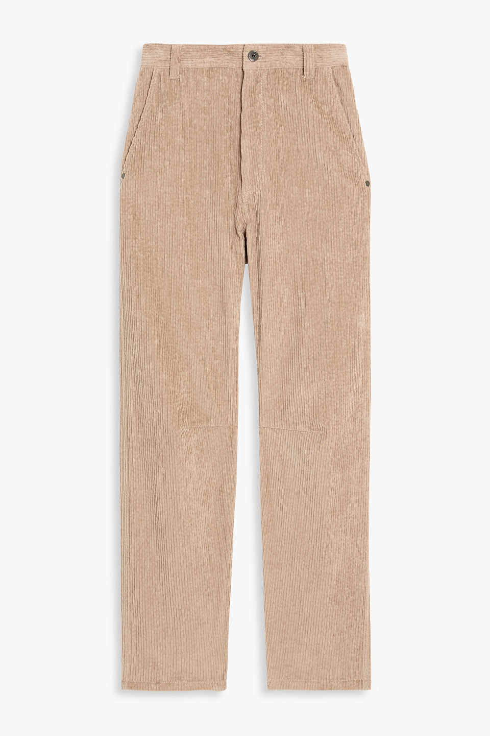 Brunello Cucinelli Cotton-blend Corduroy Straight-leg Pants In Brown