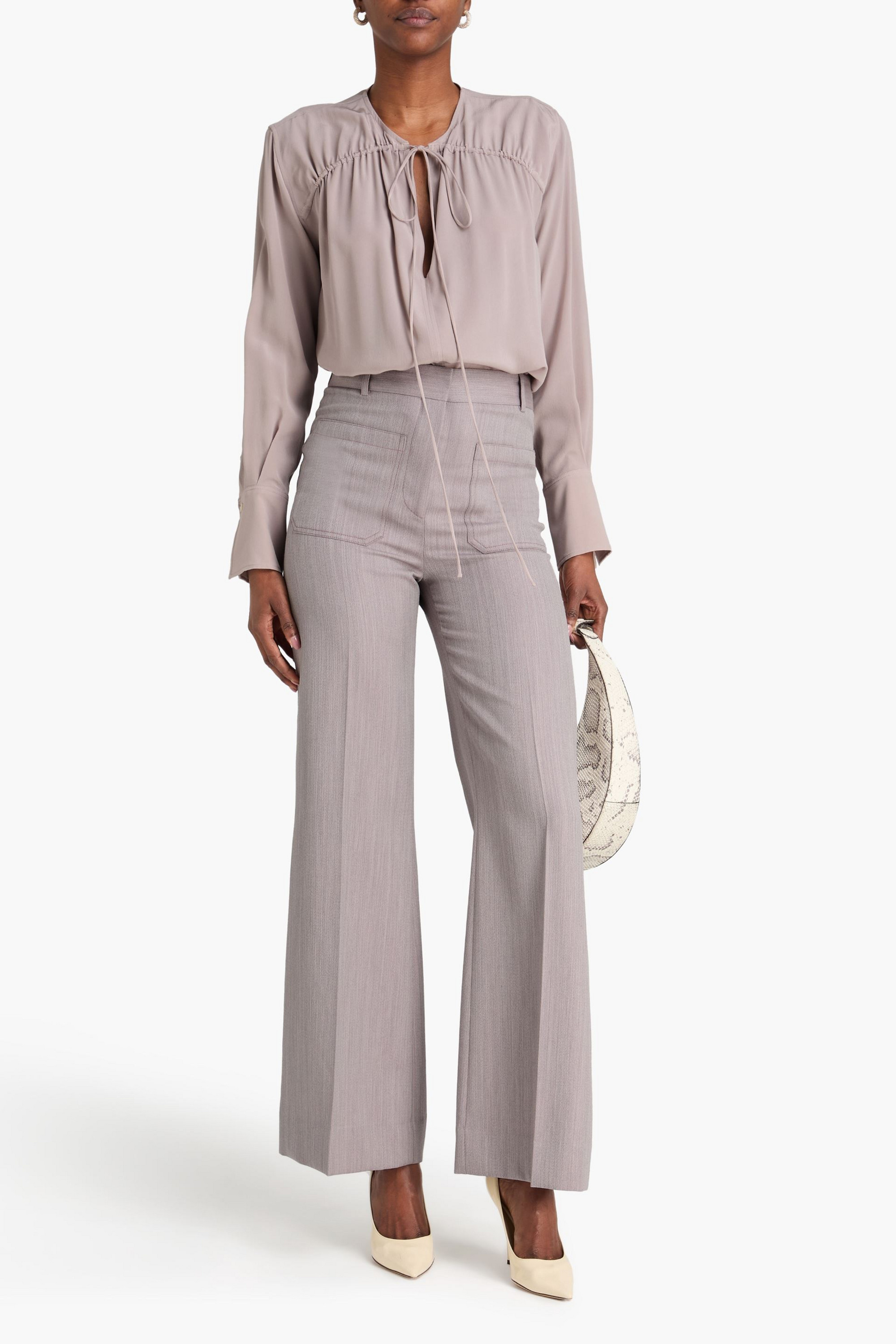 Victoria Beckham Silk crepe de chine blouse