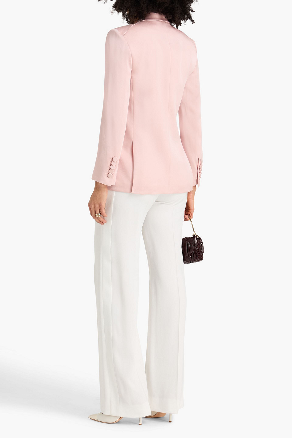  Veronica Beard - Doppelreihiger Blazer „sevyn“ Aus Satin - Pink - Us 00 