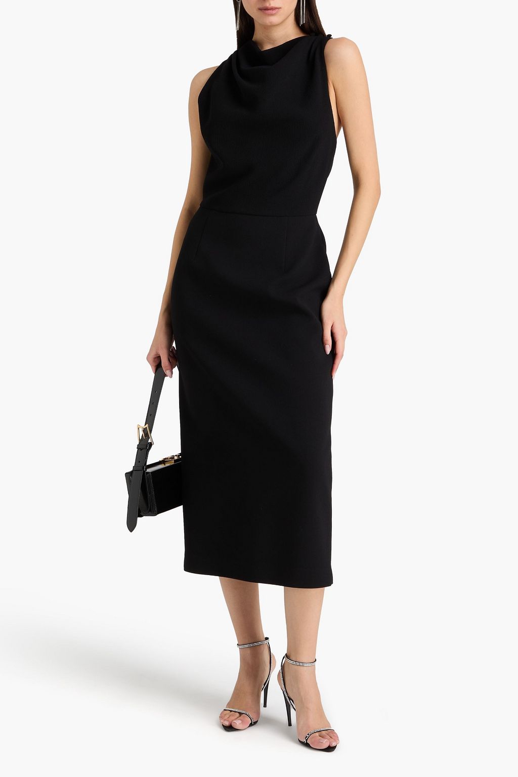 knee length dresses for ladies Alémais Elora Tiered Patchwork Midi Dress - Multi