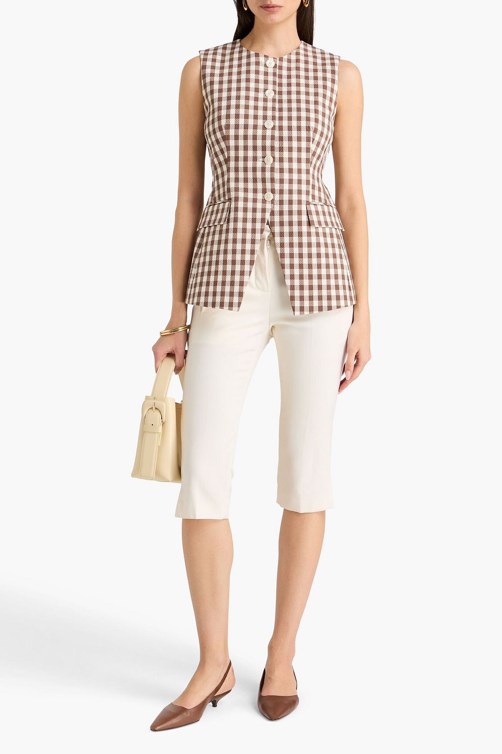 veronica beard brown gingham dress Marine Layer Better Than Linen Men Shirt in Cream