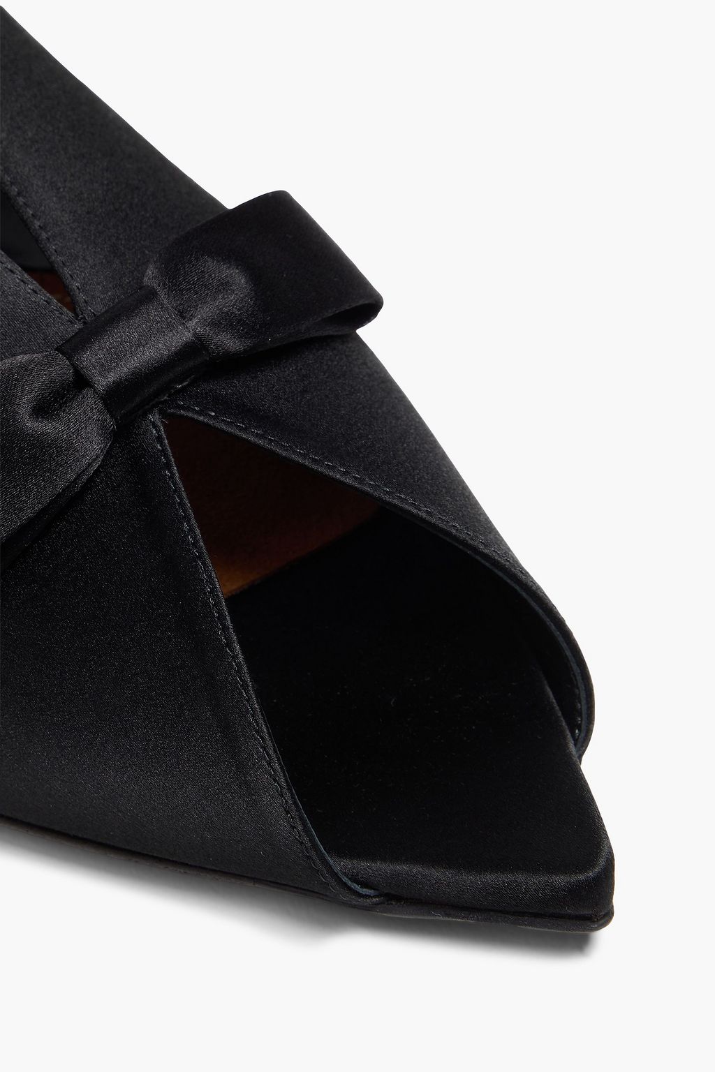 ZIMMERMANN Bow-detailed satin mules