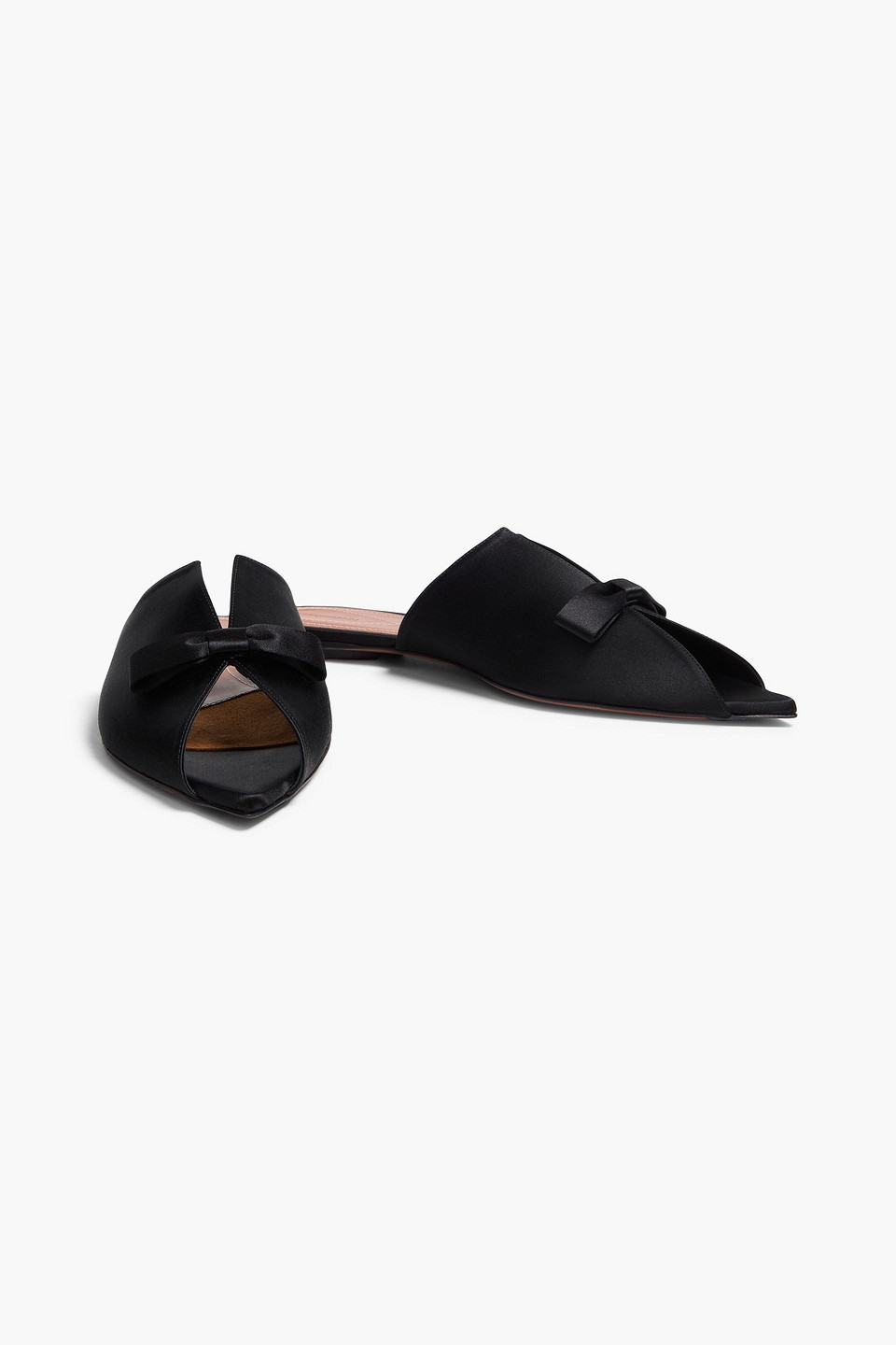  Zimmermann - Mules Aus Satin Mit Schleife - Schwarz - Eu 36 
