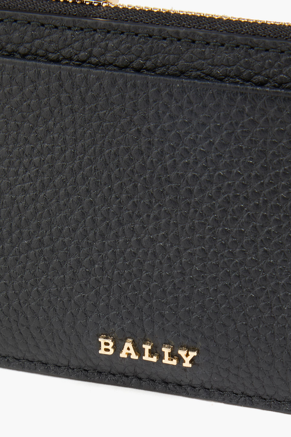  Bally - Kartenetui Aus Narbenleder - Schwarz - Onesize 
