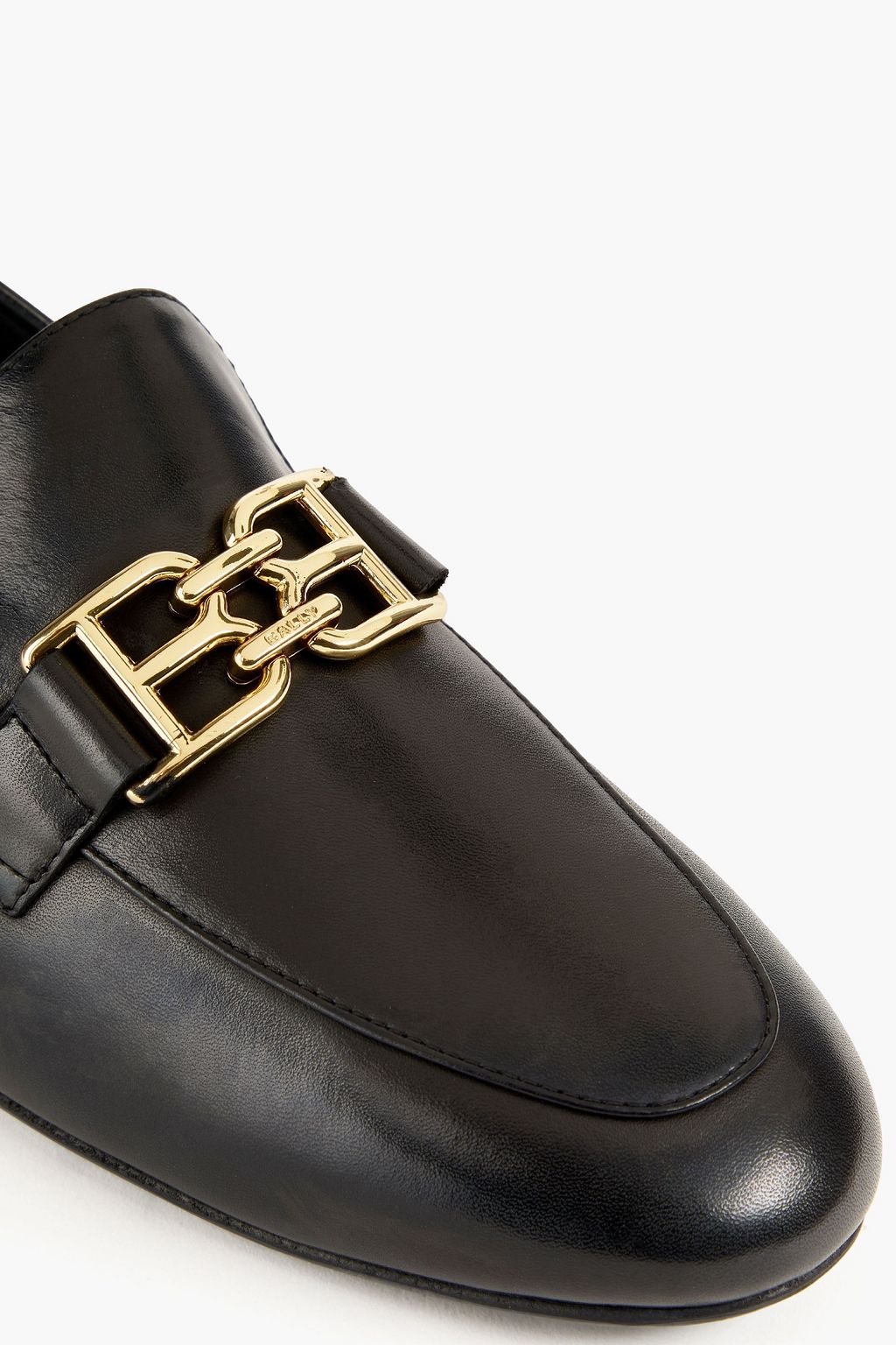 BALLY Ellah embellished leather loafers