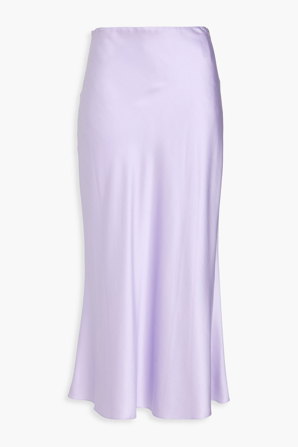 veronica beard - clover silk-blend satin midi skirt - purple - us 0