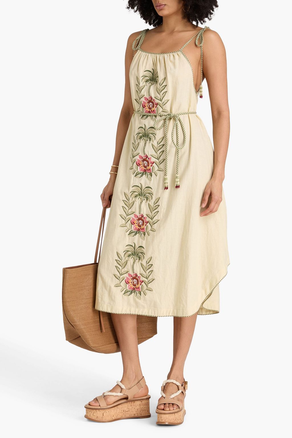 sachin and babi light blue dress FARM Rio Flower Maxi Dress