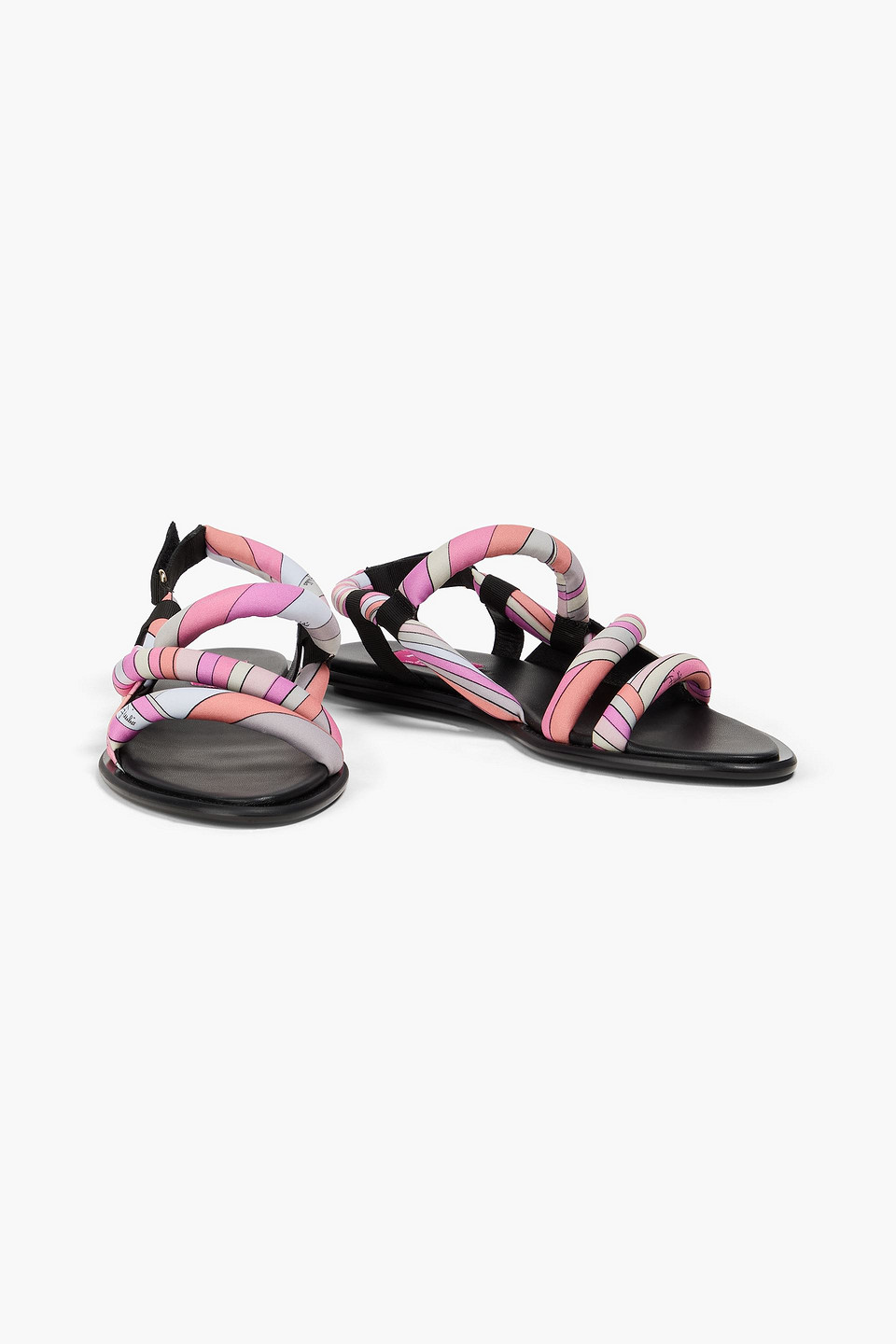  Pucci - Printed Twill Sandals - Pink - Eu 35 