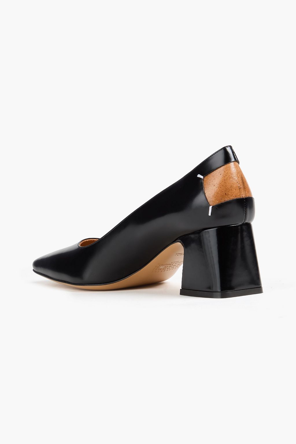 MAISON MARGIELA Four Stitches leather pumps | THE OUTNET