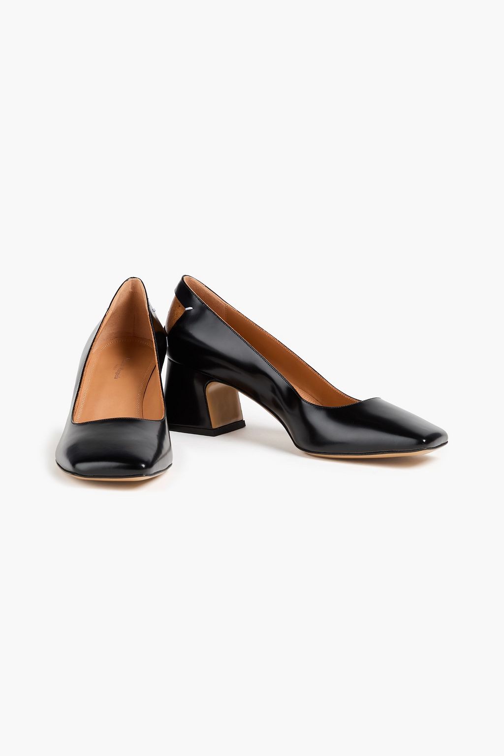 MAISON MARGIELA Four Stitches leather pumps | THE OUTNET