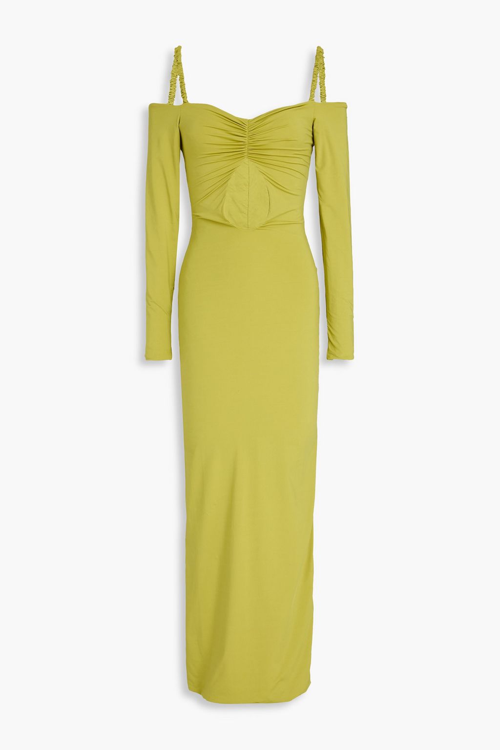 MAYGEL CORONEL Calice off-the-shoulder cutout stretch-jersey maxi dress |  THE OUTNET