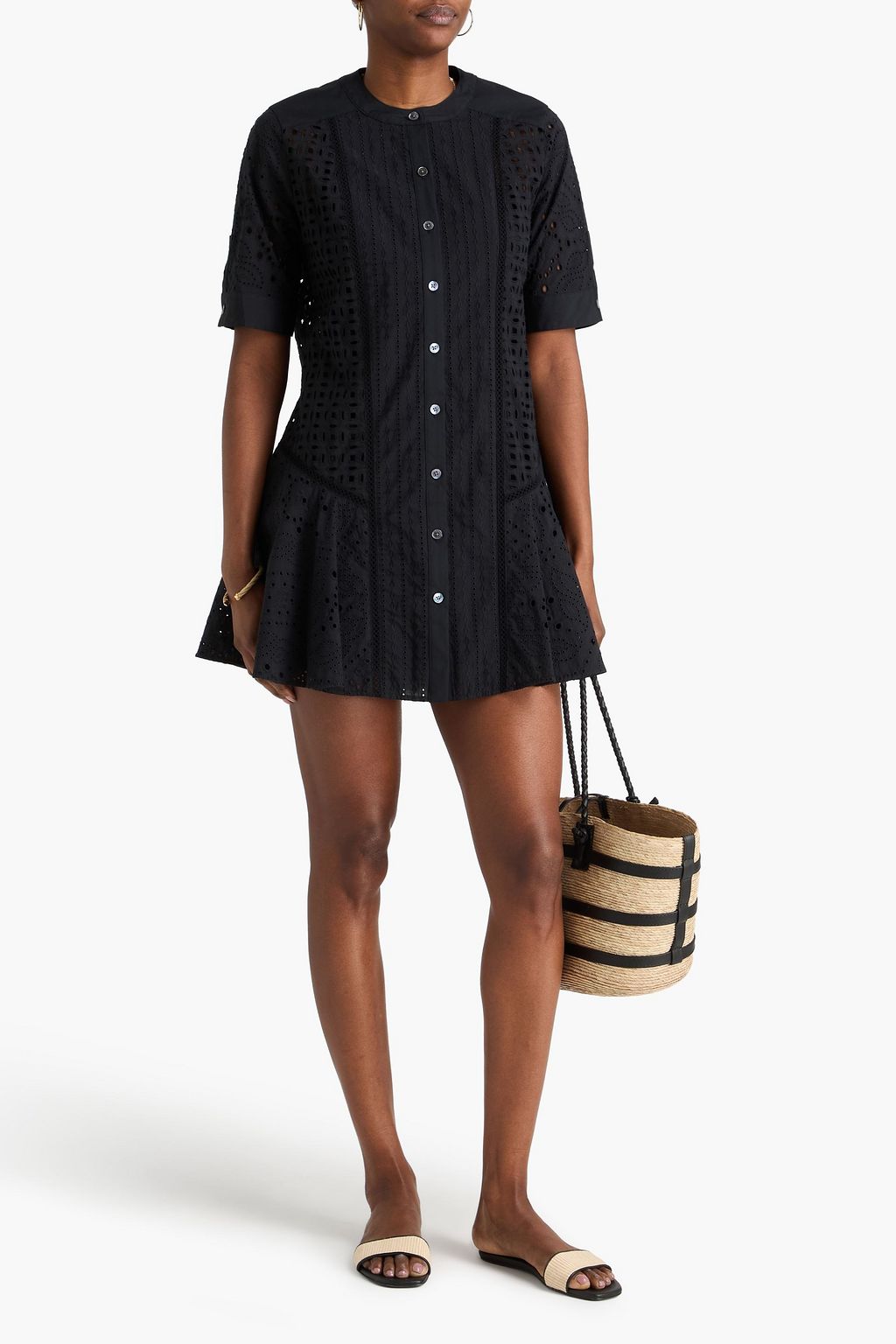 VERONICA BEARD Delphine cotton-blend tweed mini dress | THE OUTNET