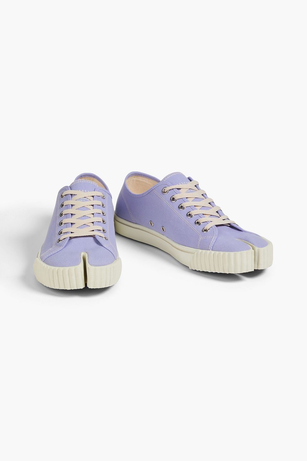 MAISON MARGIELA Tabi split-toe canvas sneakers | THE OUTNET