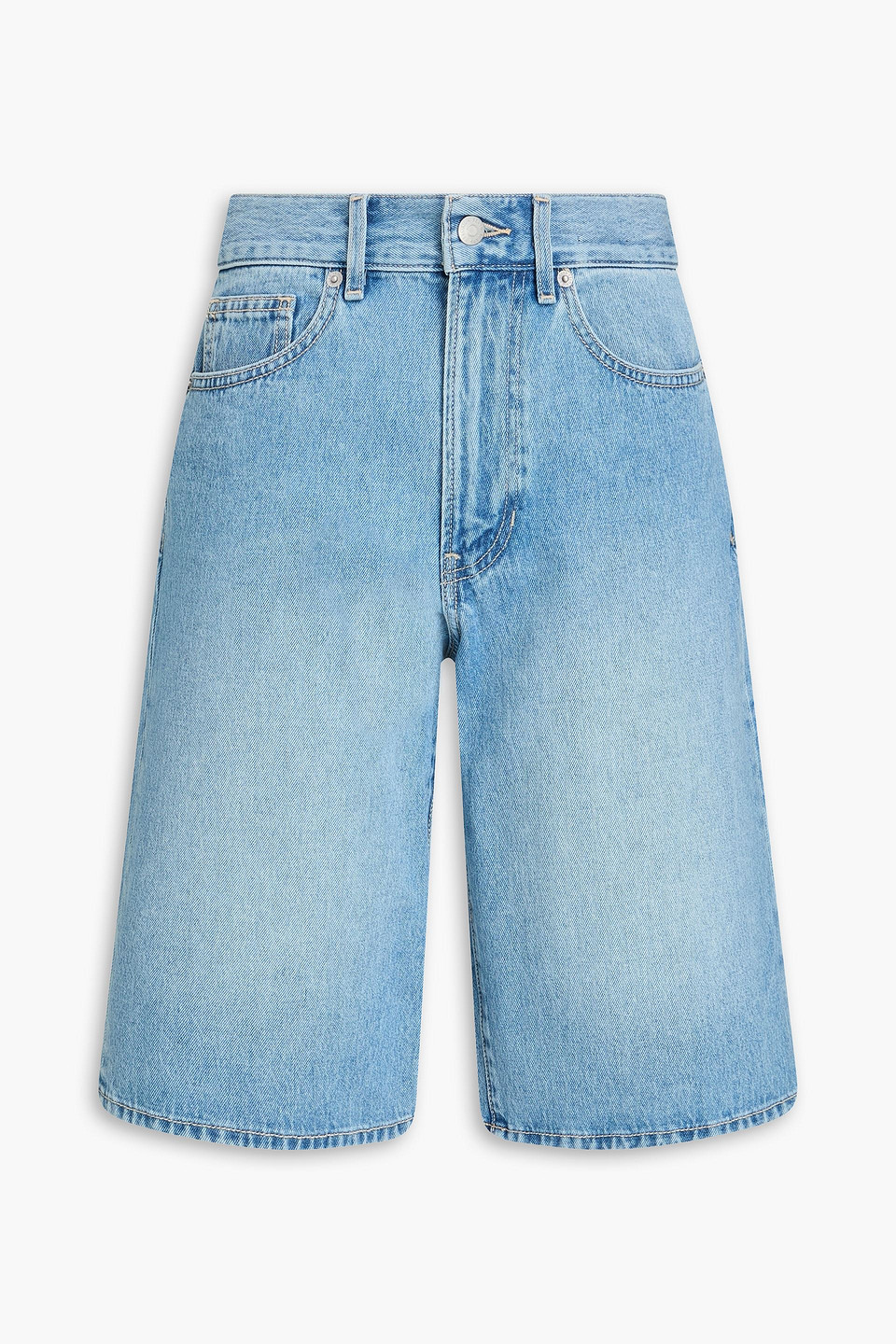 veronica beard - charlotte faded denim shorts - blue - 24