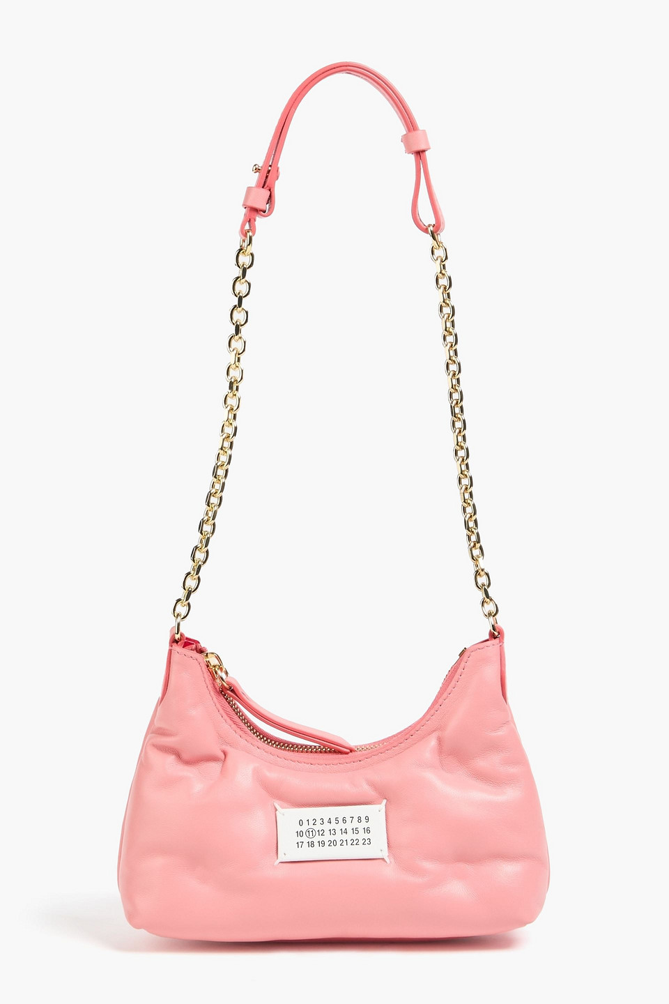 maison margiela - glam slam quilted leather shoulder bag - pink - onesize
