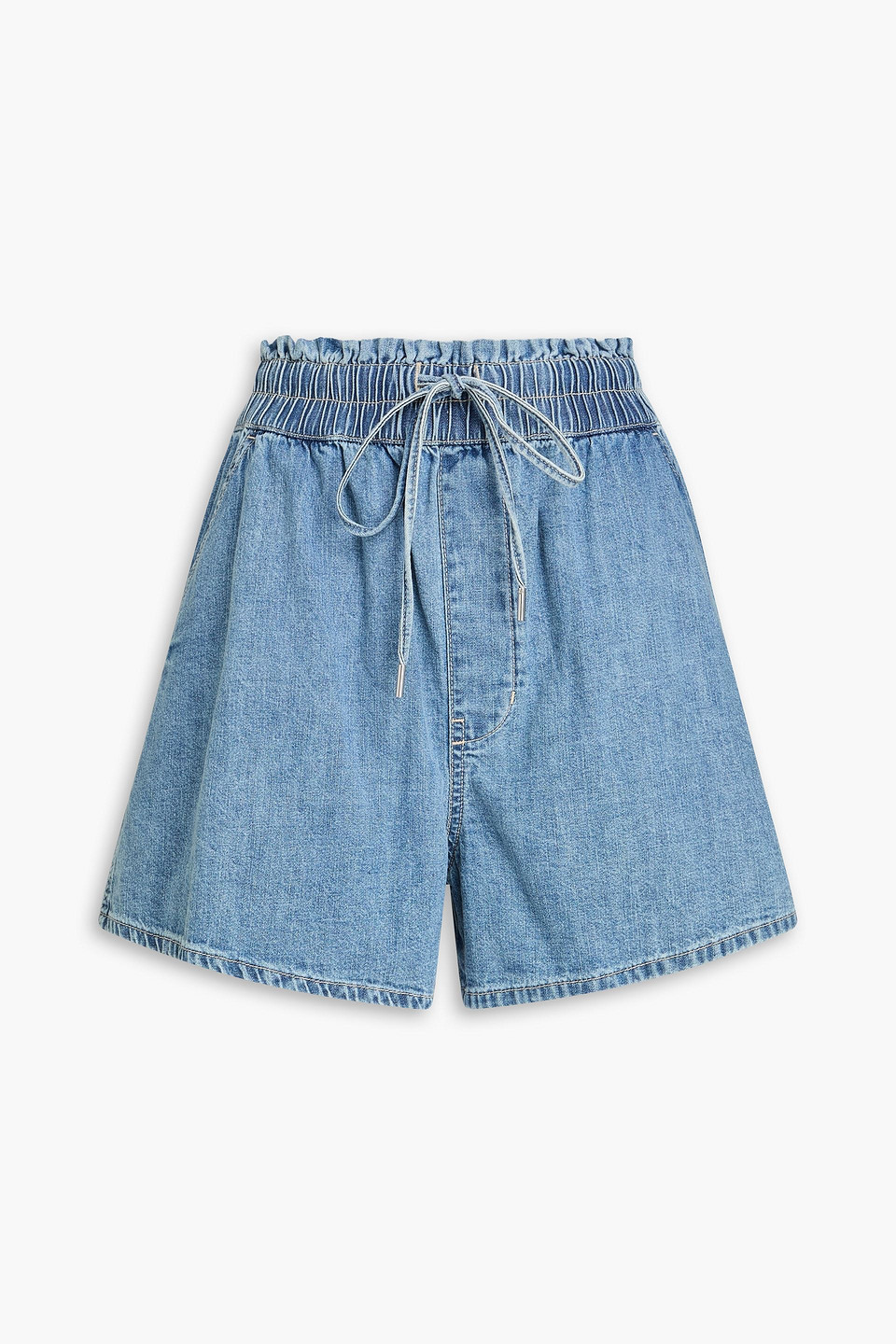 Veronica Beard Wilder Denim Shorts In Blue