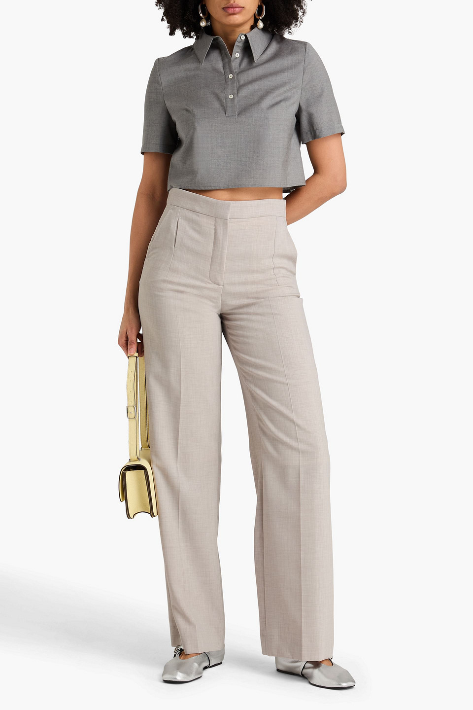  Tory Burch - Hose Mit Geradem Bein Aus Webstoff - Grau - Us 4 