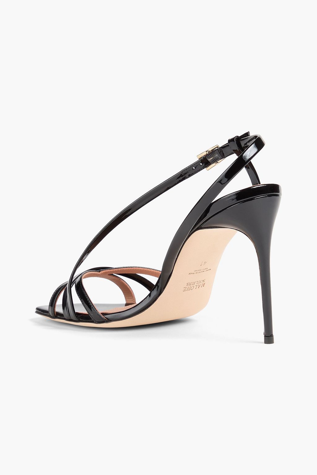 MALONE SOULIERS Luna 90 patent-leather sandals