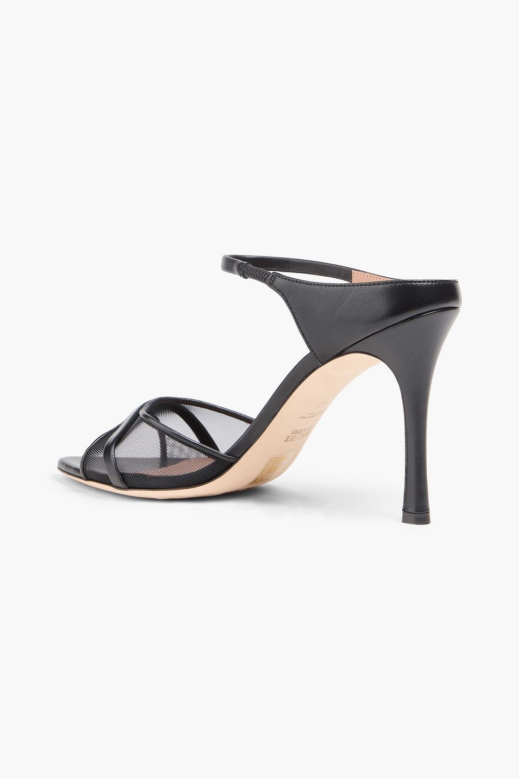MALONE SOULIERS Una mesh and leather sandals