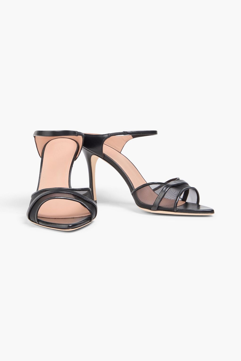MALONE SOULIERS Una mesh and leather sandals