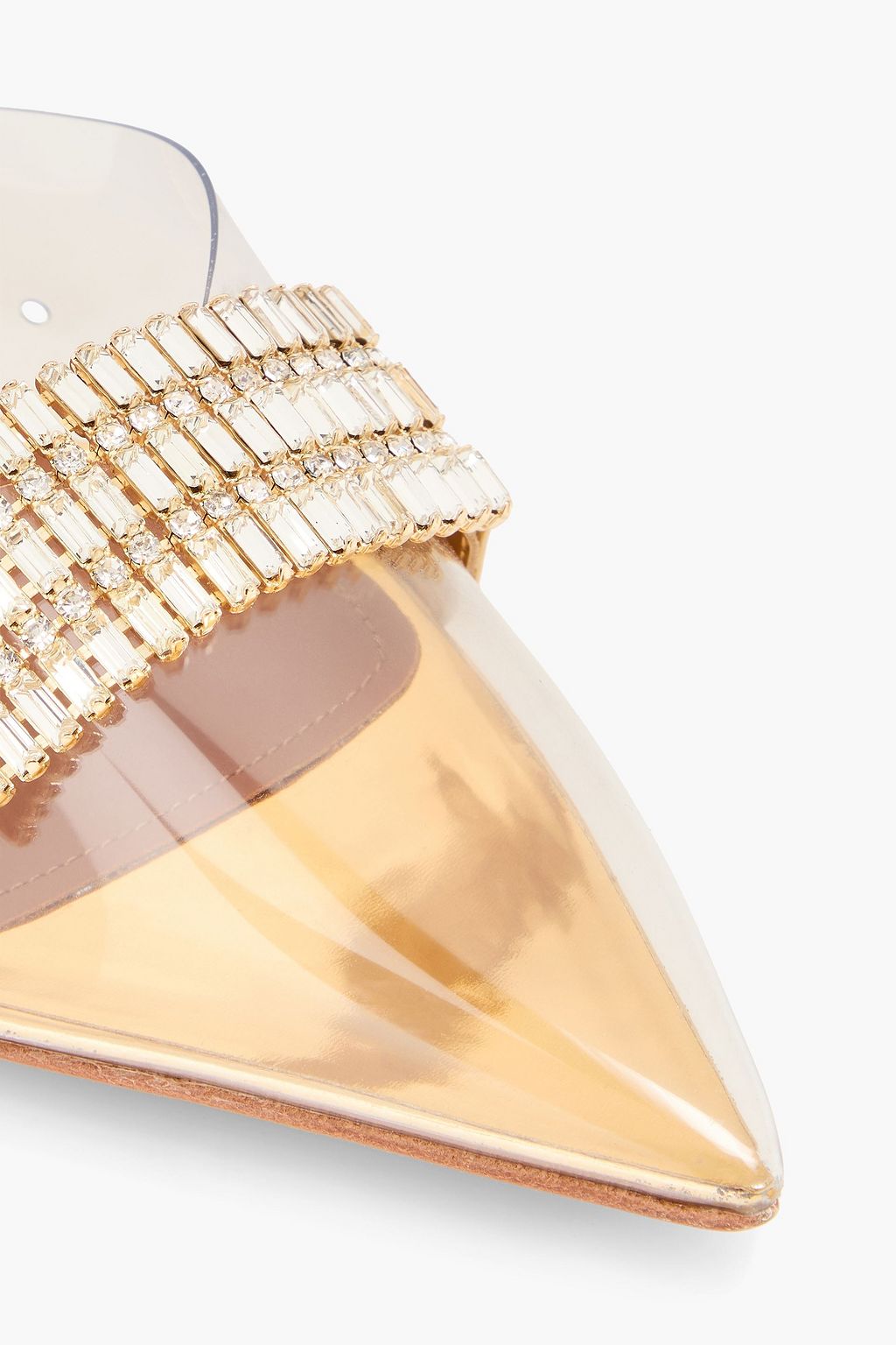 MALONE SOULIERS Joelle crystal-embellished PVC mules