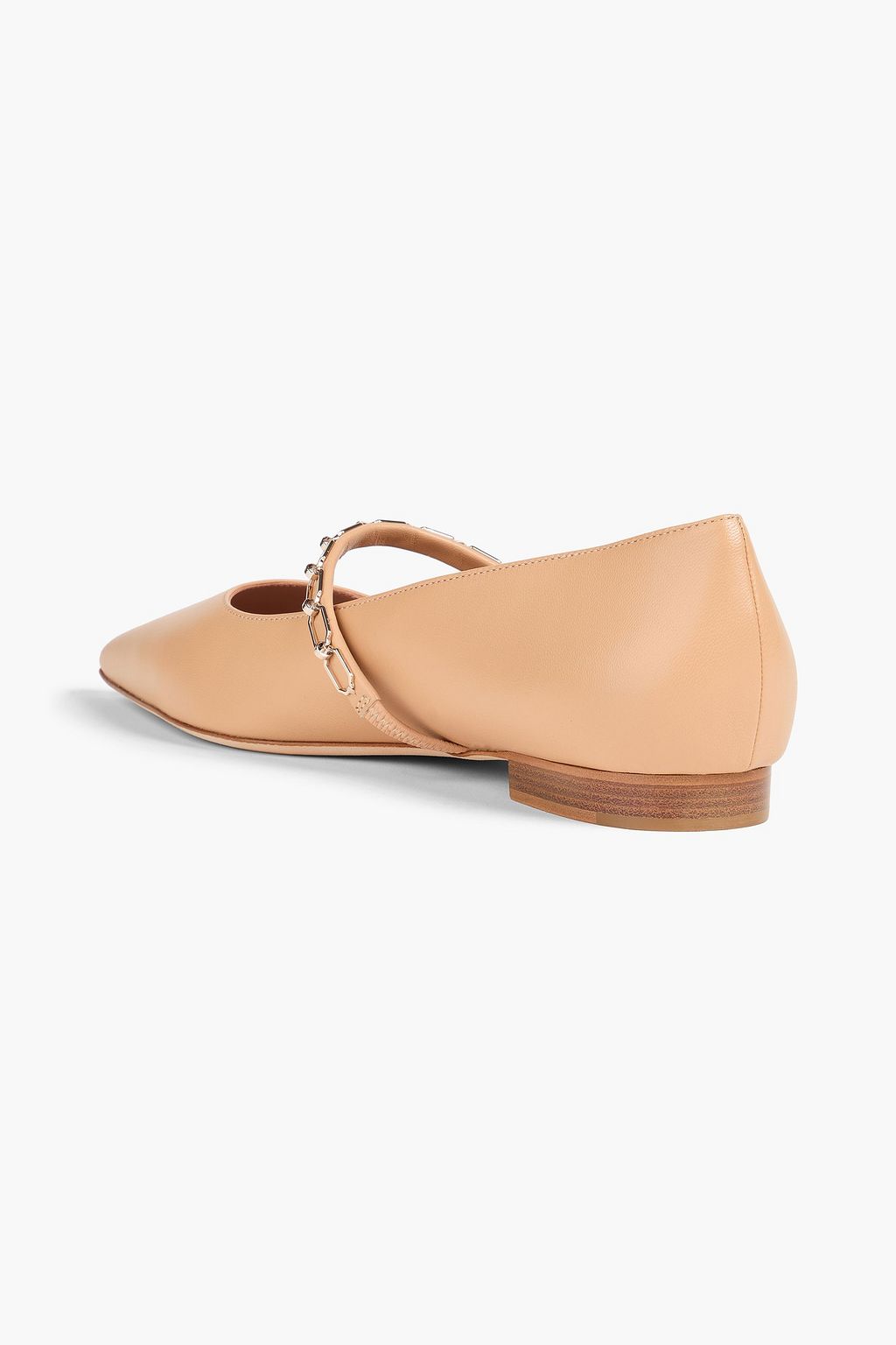 MALONE SOULIERS Virna embellished leather Mary Jane flats