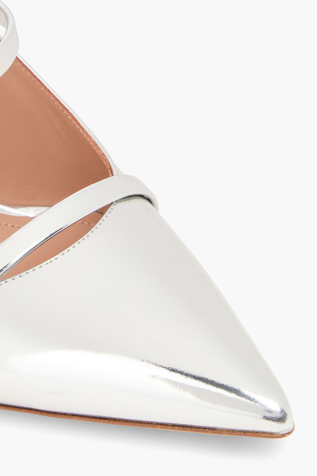 MALONE SOULIERS Aurora mirrored-leather mules