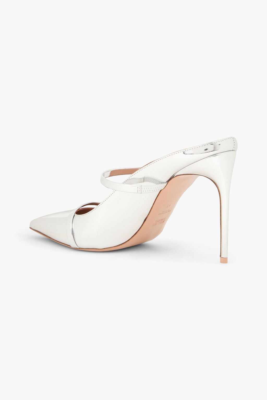 MALONE SOULIERS Aurora mirrored-leather mules