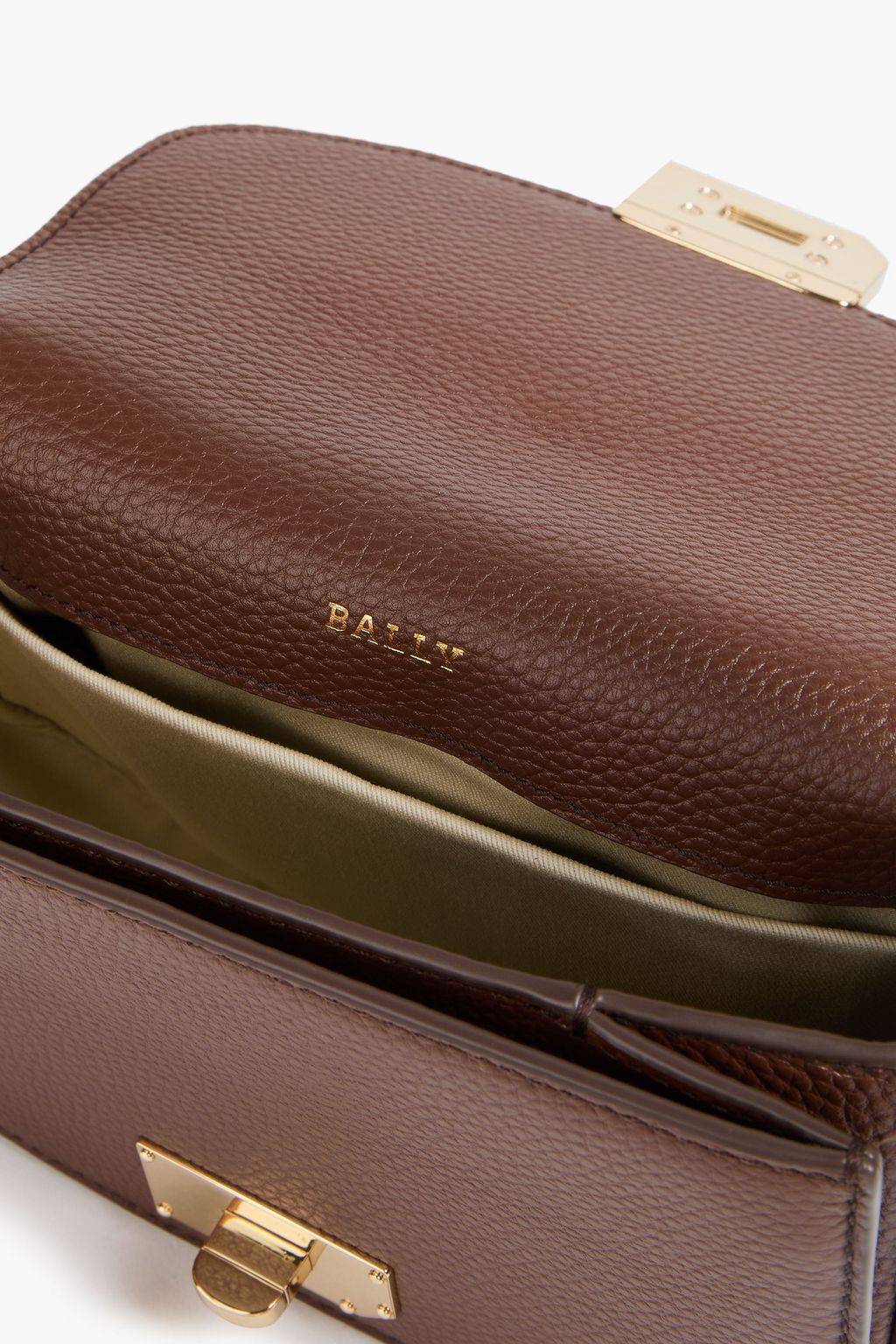 BALLY Adria pebbled-leather cross-body bag