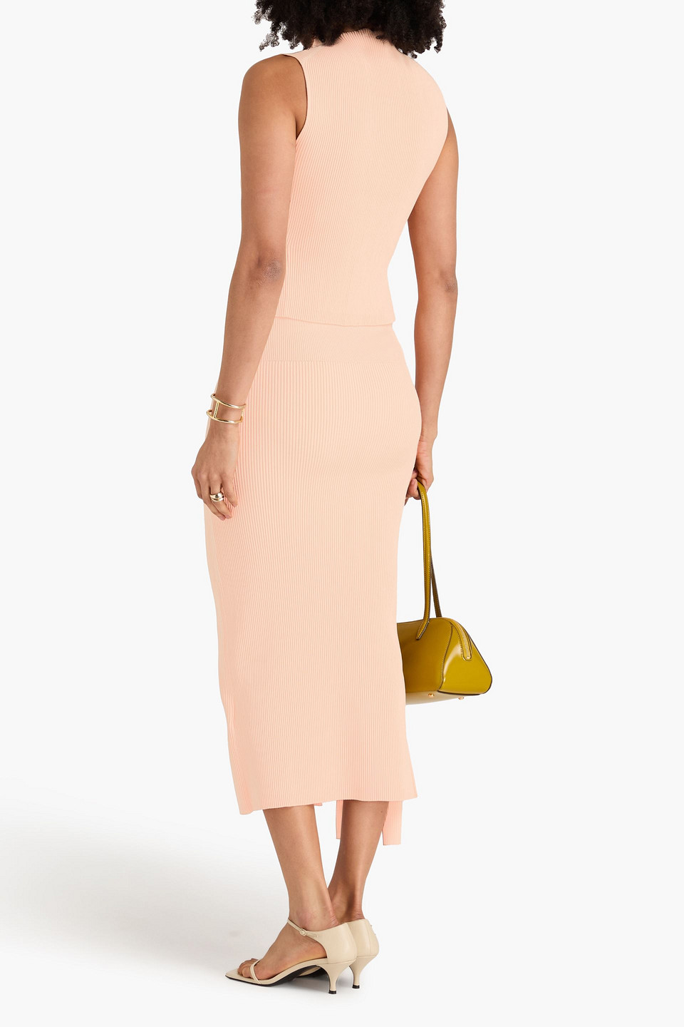  Victoria Beckham - Tanktop Aus Rippstrick - Orange - L 