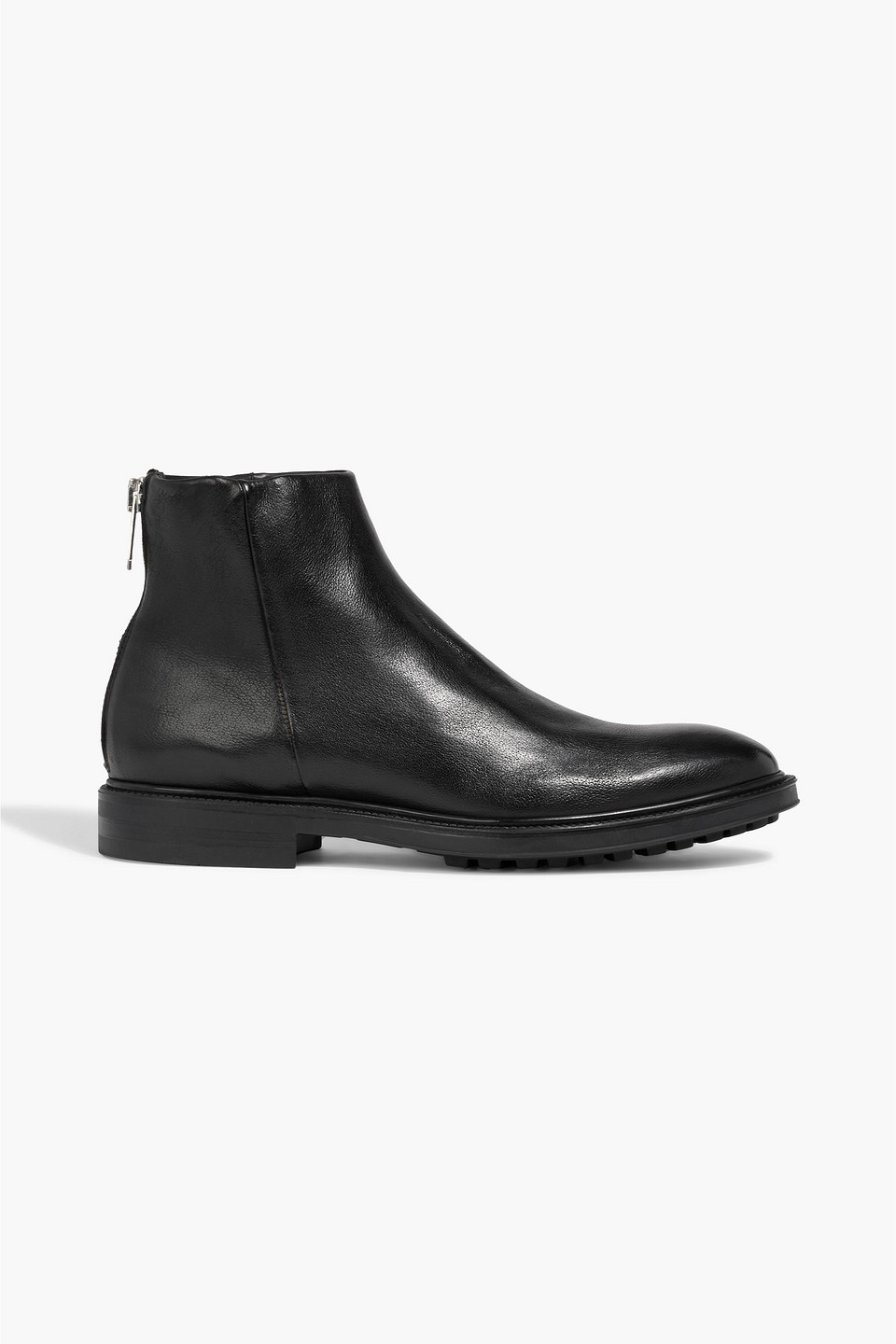 paul smith - nik leather boots - black - uk 10