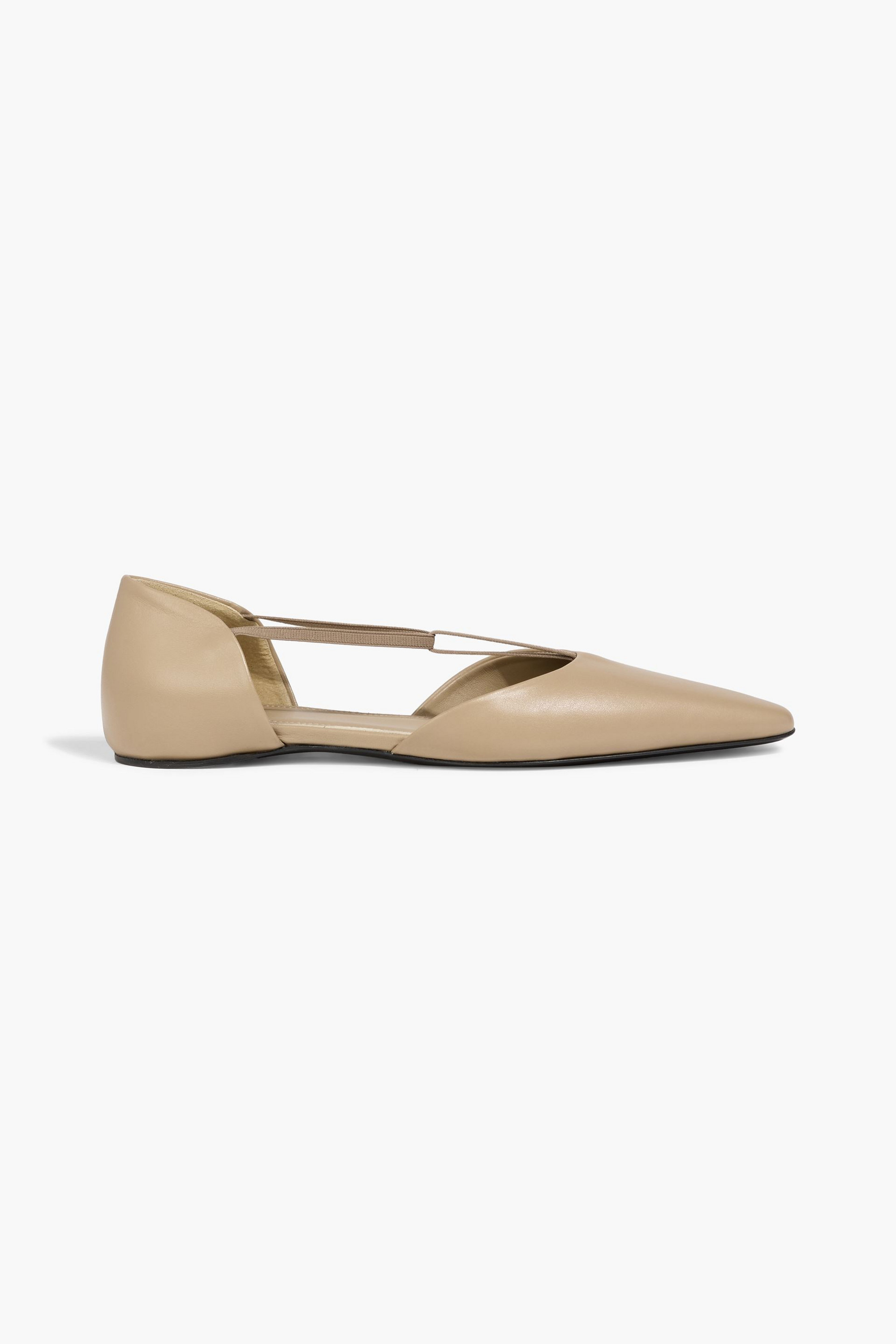 TOTEME Leather point-toe flats