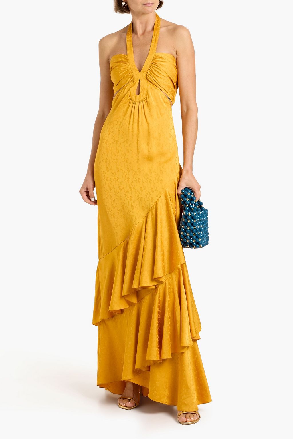 Balladist Maxi Dress in Marigold | Johanna Ortiz