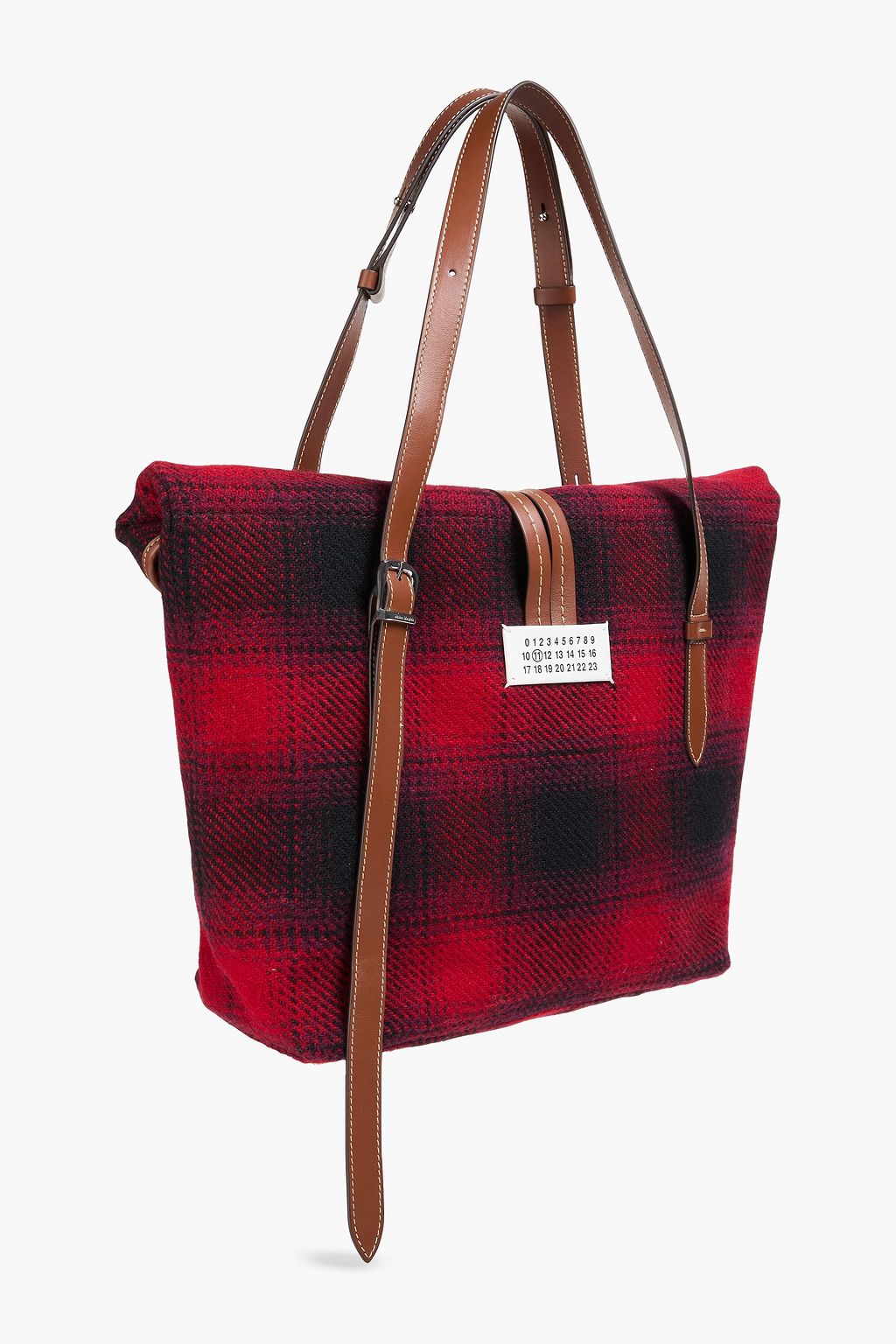 MAISON MARGIELA + Pendleton Paper checked flannel tote | THE OUTNET