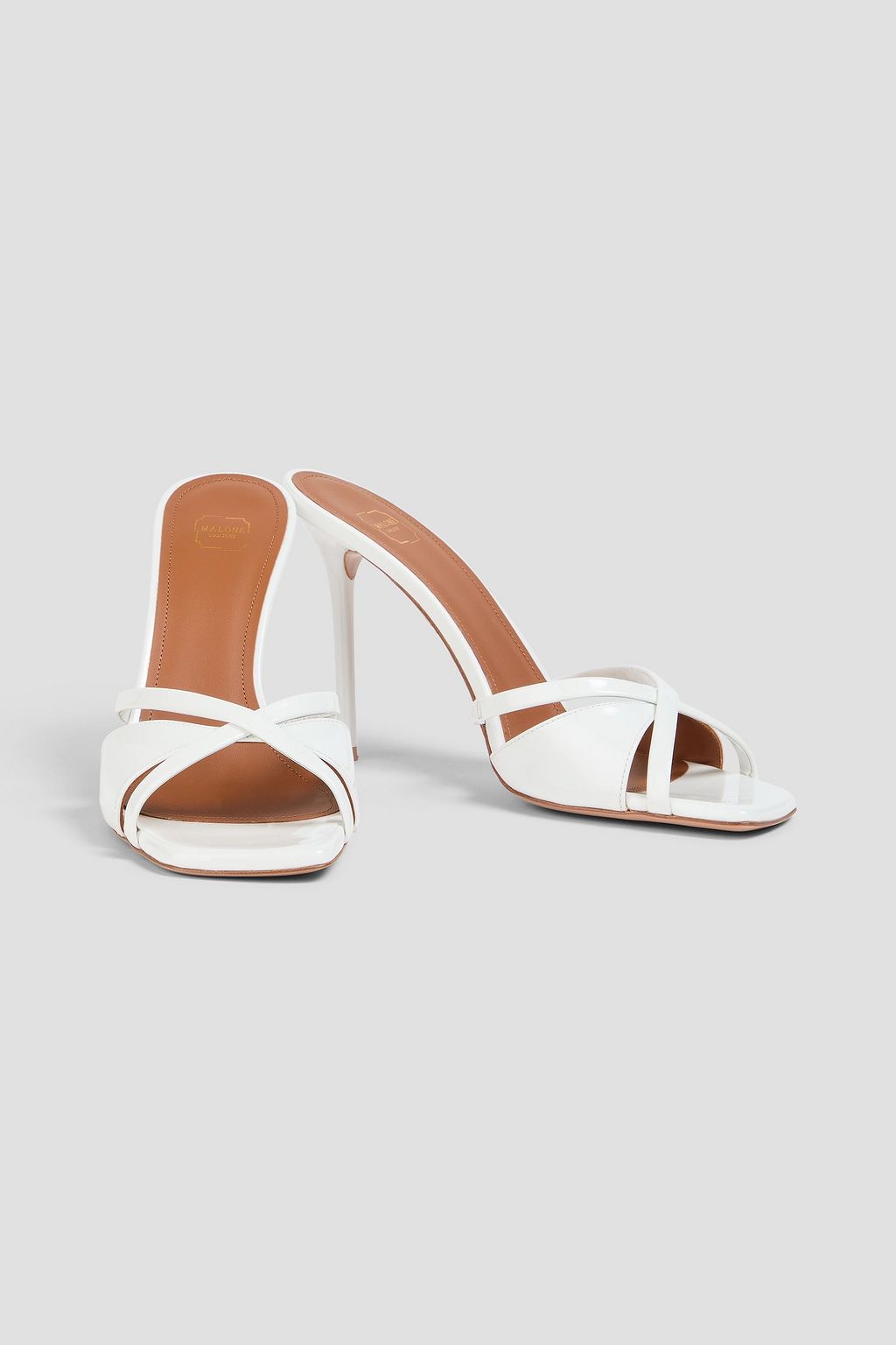 MALONE SOULIERS Penn 100 patent-leather mules