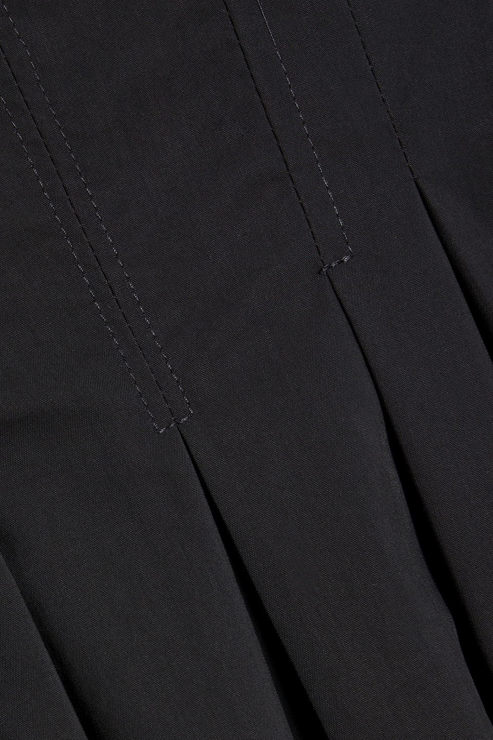 Simkhai Kittiya Pleated Cotton-blend Poplin Midi Dress In Black