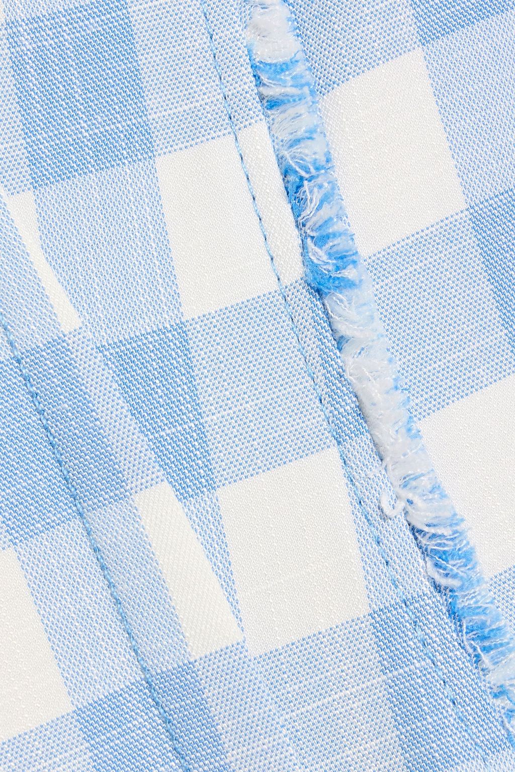 SIMKHAI Hannalie gingham woven mini dress