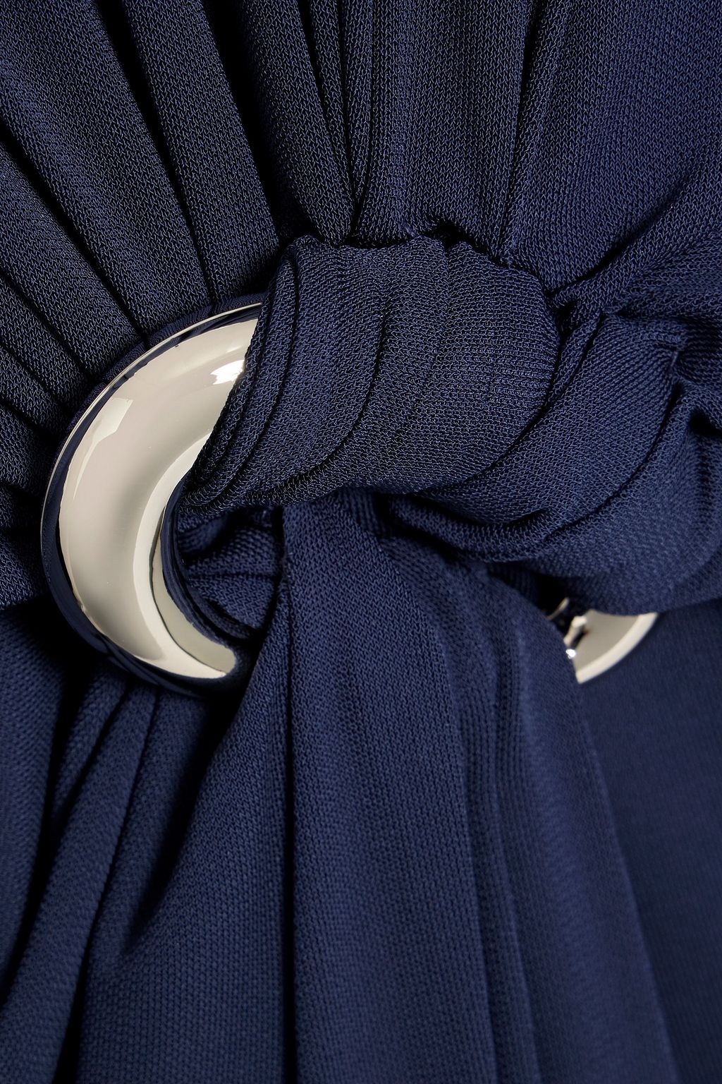 SIMKHAI Maisie ring-embellished draped stretch-jersey maxi dress