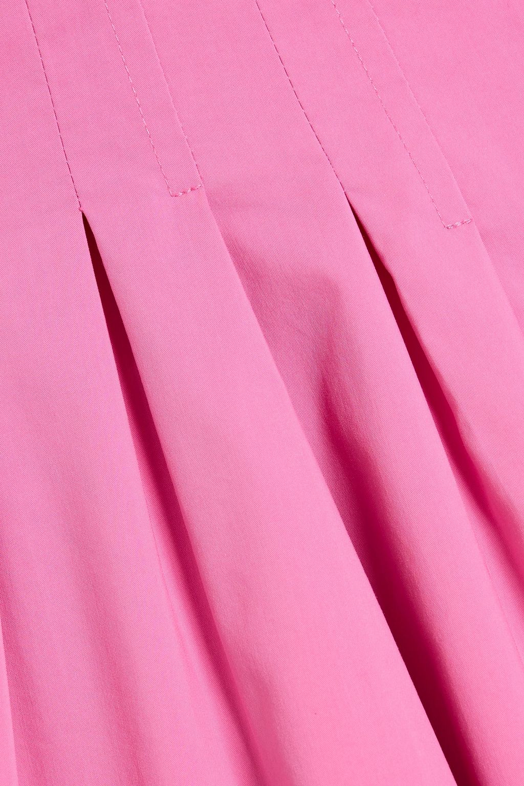 SIMKHAI Kitt pleated cotton-blend poplin mini dress