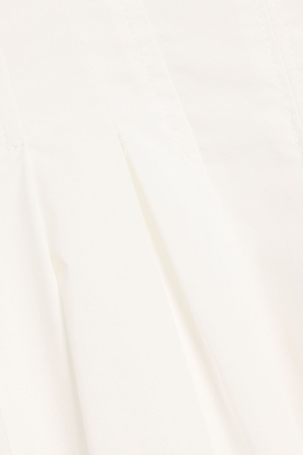 SIMKHAI Pleated cotton-blend poplin midi dress