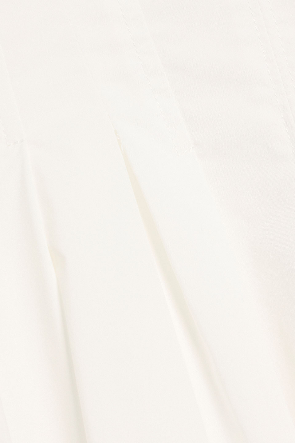 Simkhai Kittiya Pleated Cotton-blend Poplin Midi Dress In White