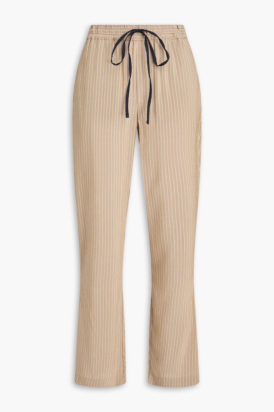 victoria beckham - striped woven straight-leg pants - neutral - uk 4