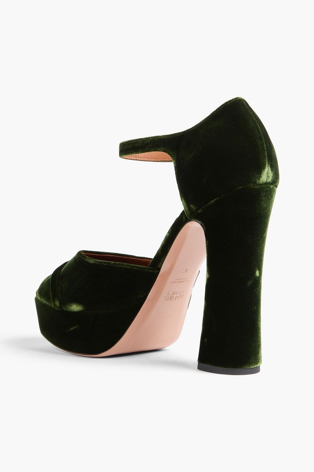 MALONE SOULIERS Yuri velvet platform sandals