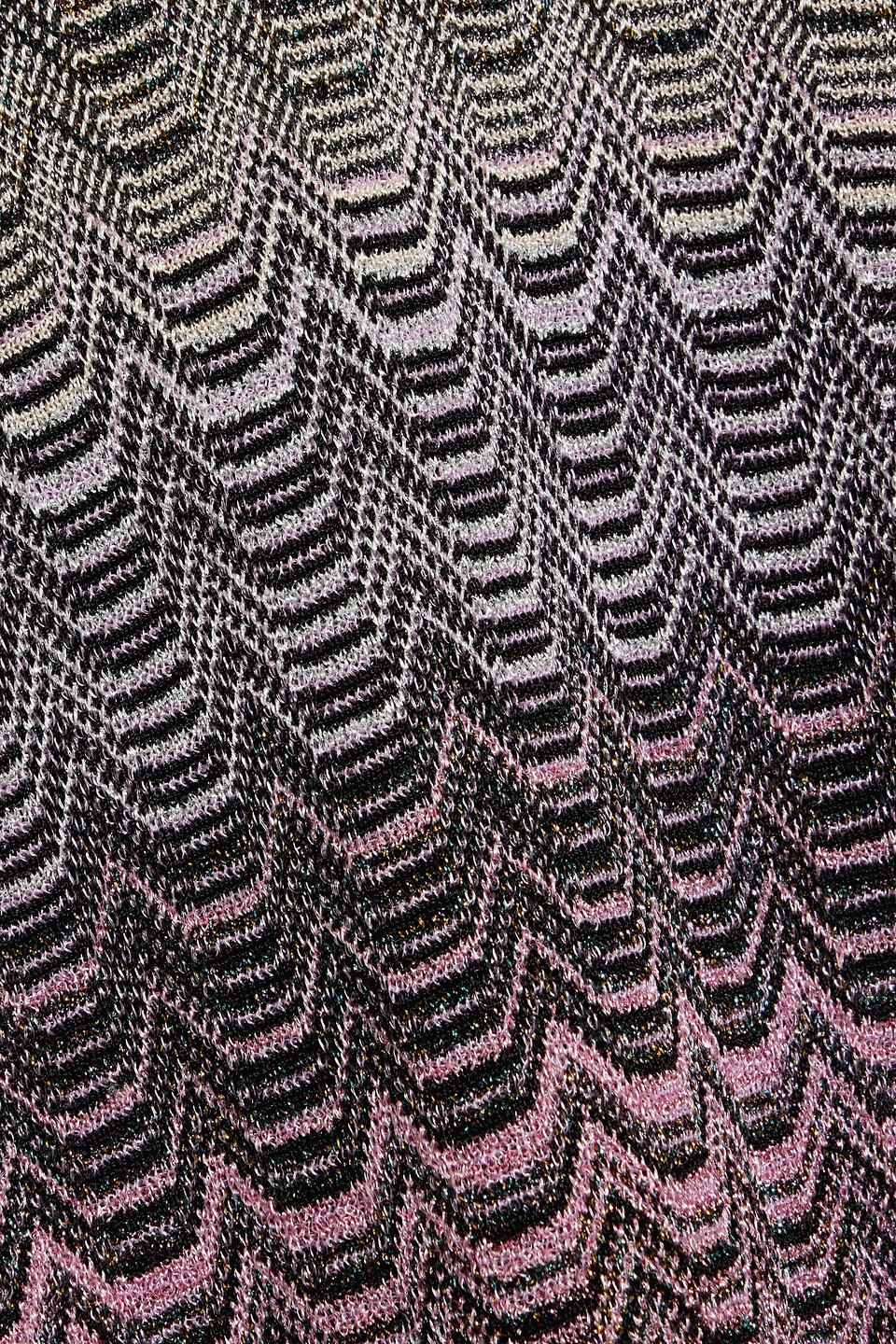 Missoni Metallic Crochet-knit Mini Dress In Multi