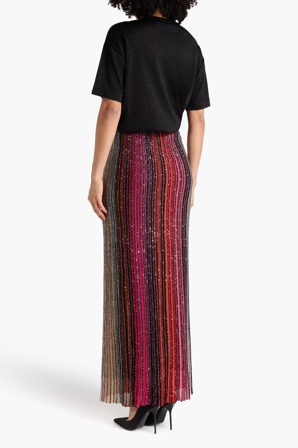  Missoni - Oberteil Aus Metallic-strick - Schwarz - It 40 