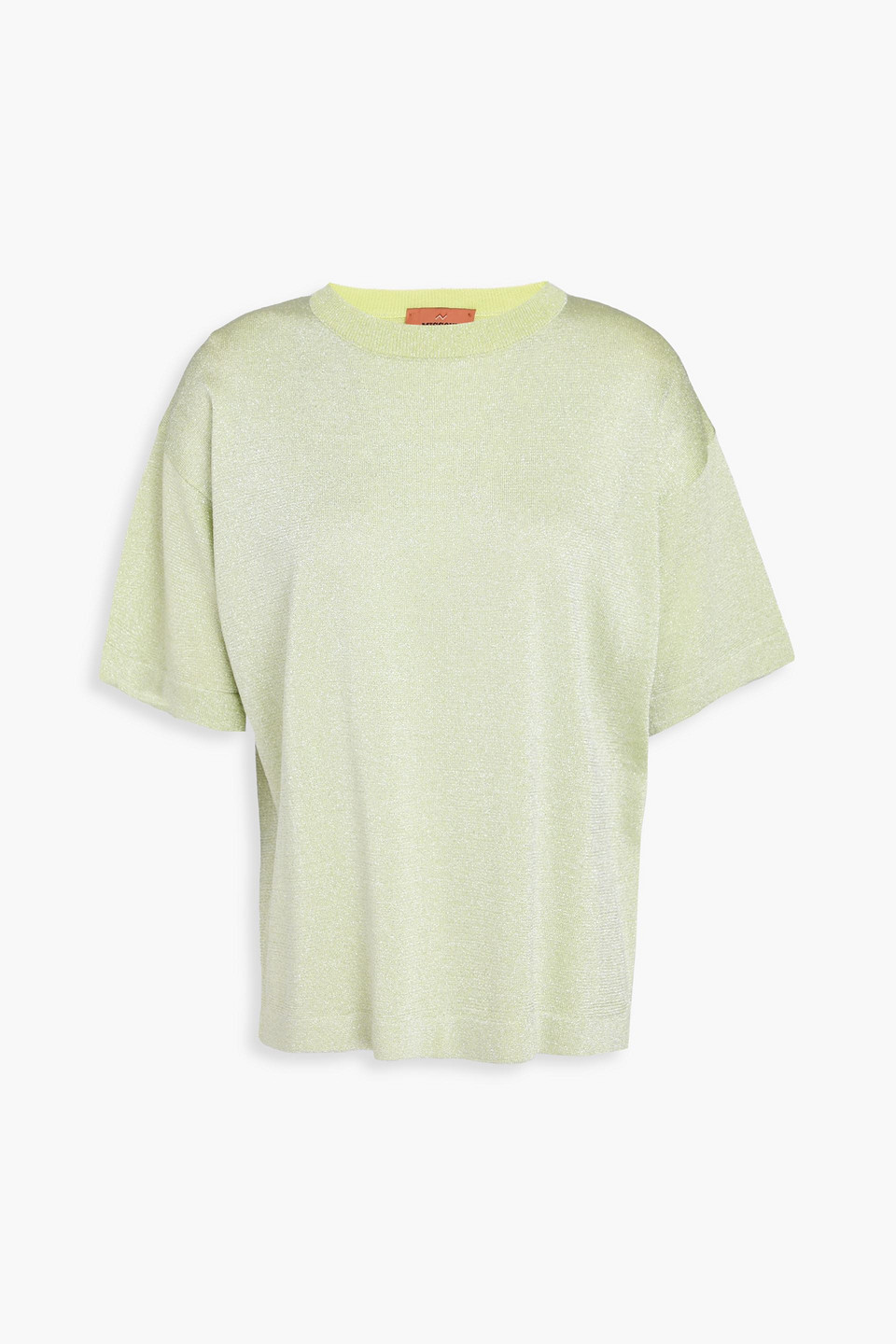 missoni - metallic knitted top - green - it 38