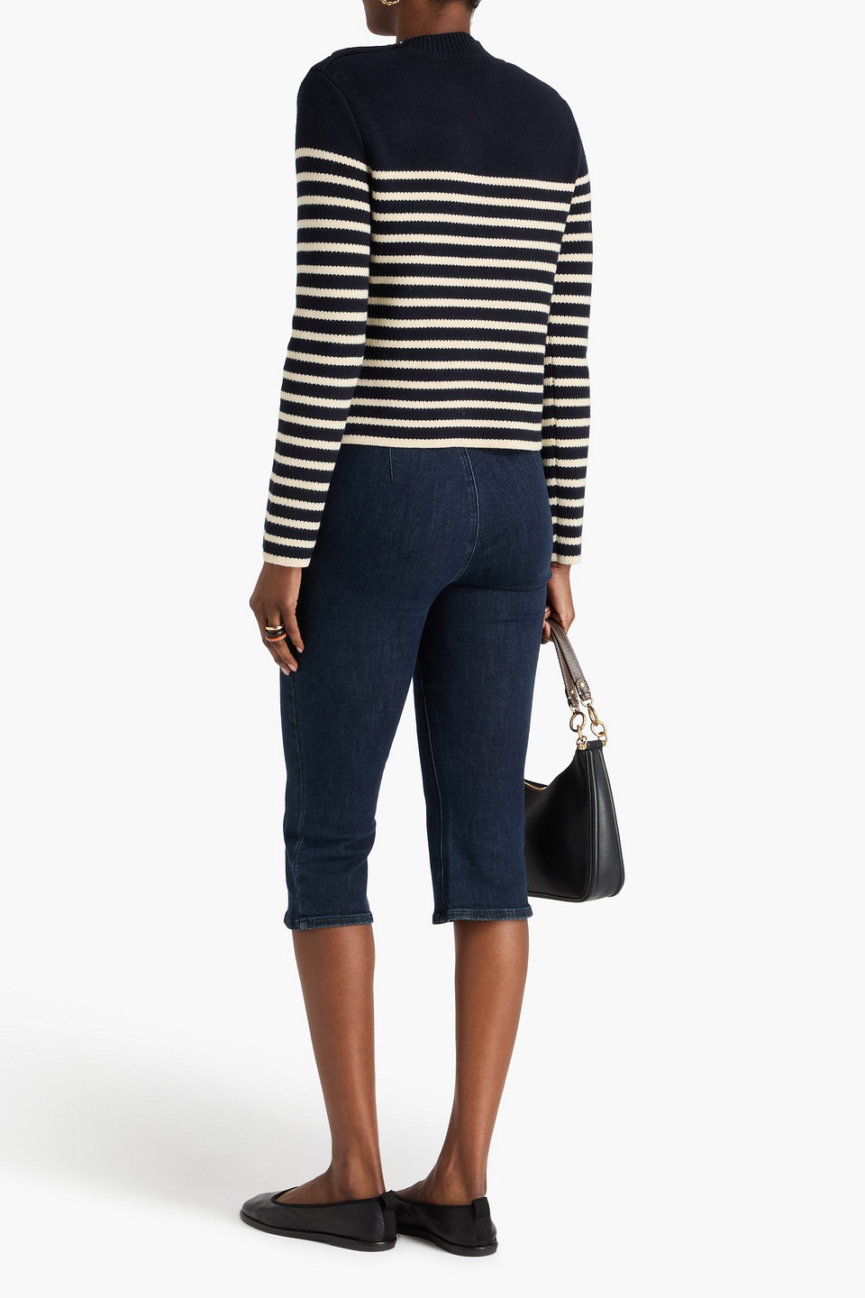  Altuzarra - Pullover Aus Einer Baumwoll-kaschmirmischung Mit Streifen - Blau - Xs 